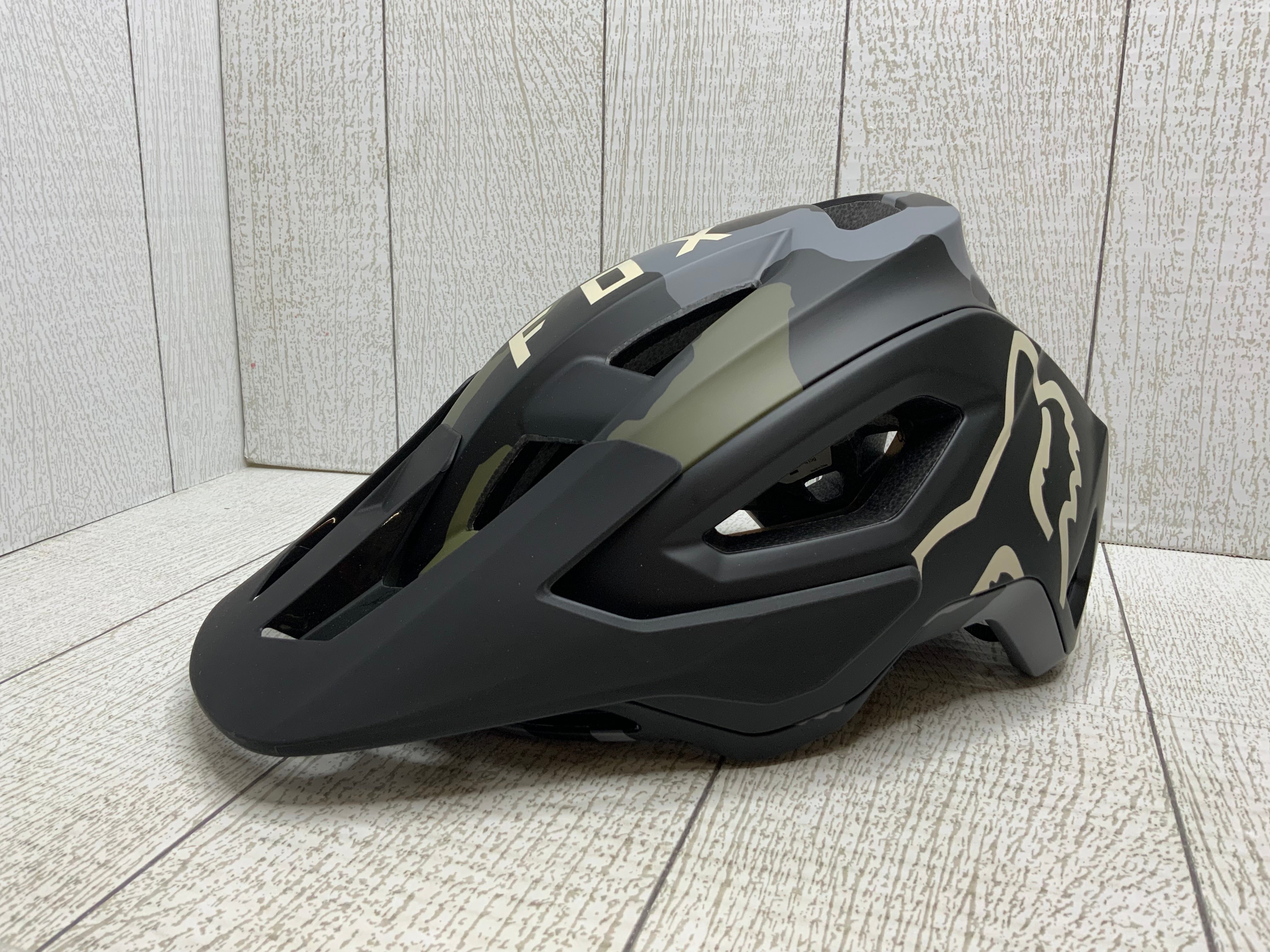 Fox Racing Speed Frame Mountain Bike Helmet (Green Camo, Size Large) (8056384553198)